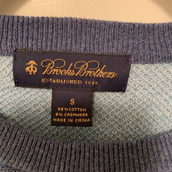 Mens Lightweight Striped Brooks Brothers Sweater - Picture 4 of 4
